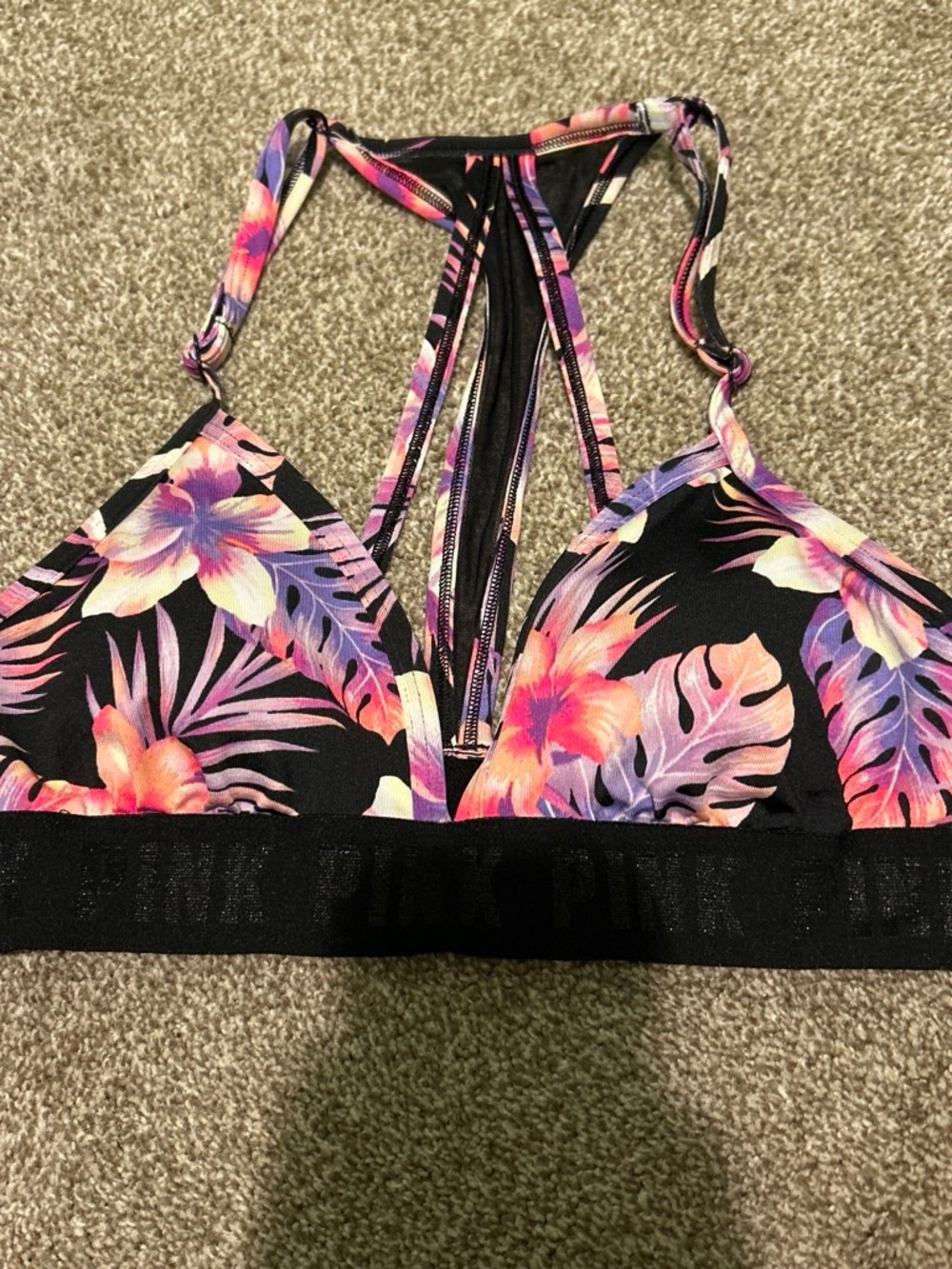PINK Victoria's Secret floral gym to swim